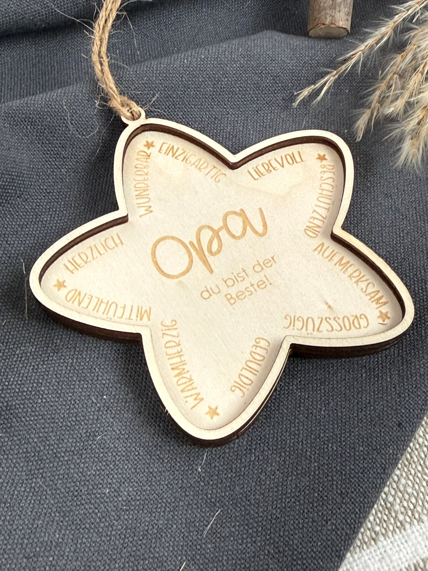 Anhänger sternförmig Familie