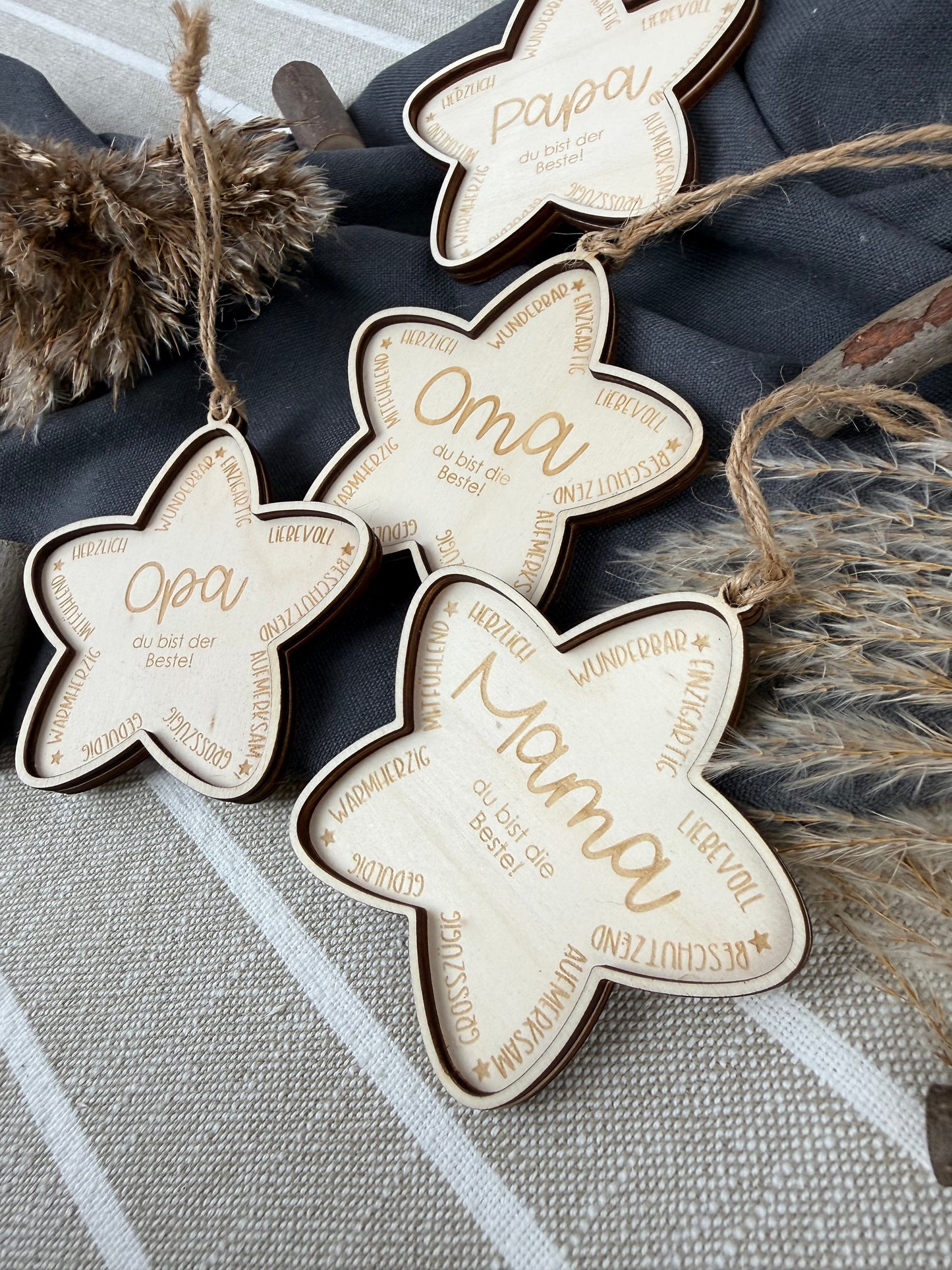 Anhänger sternförmig Familie