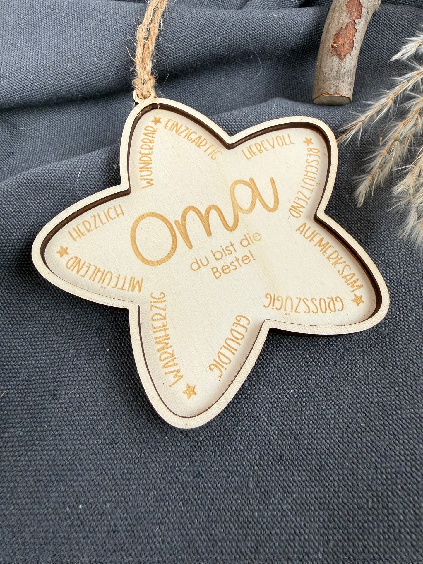 Anhänger sternförmig Familie